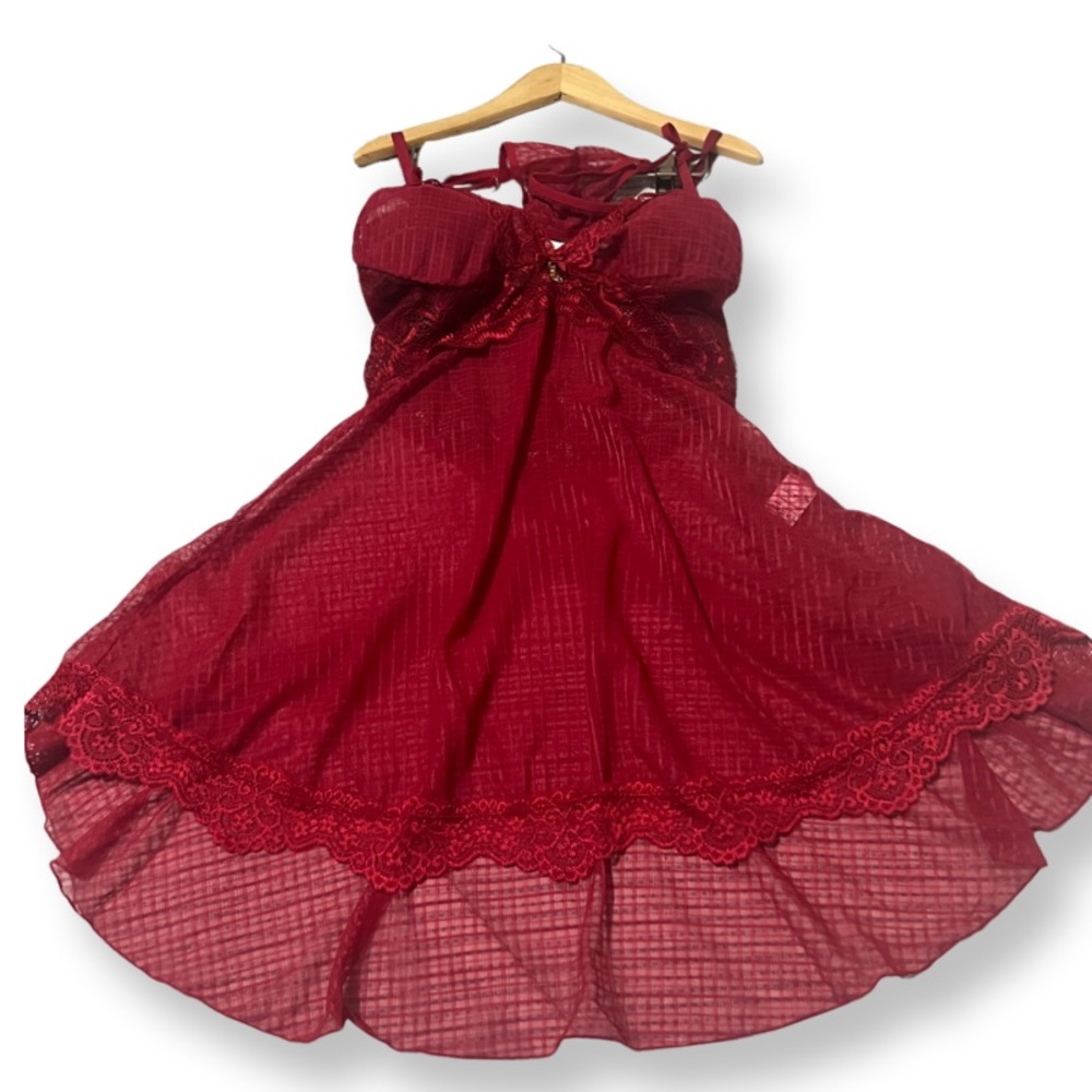Babydoll & Matching G-String Lingerie Set (NEW) Available in sz: Medium & Large